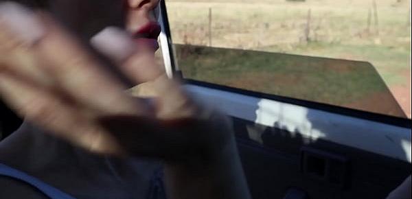  BIG TIT Big Thick ASS Tattooed Mature Milf Celebrity Gives Stranger a Blowjob In The Outback For a Lift Home - Melody Radford